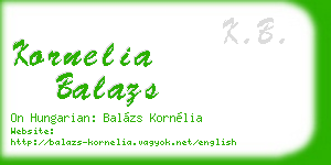 kornelia balazs business card